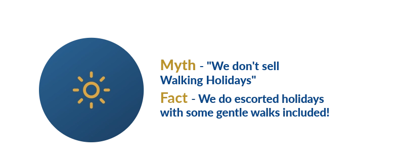 we dont sell walking holidays myth busting
