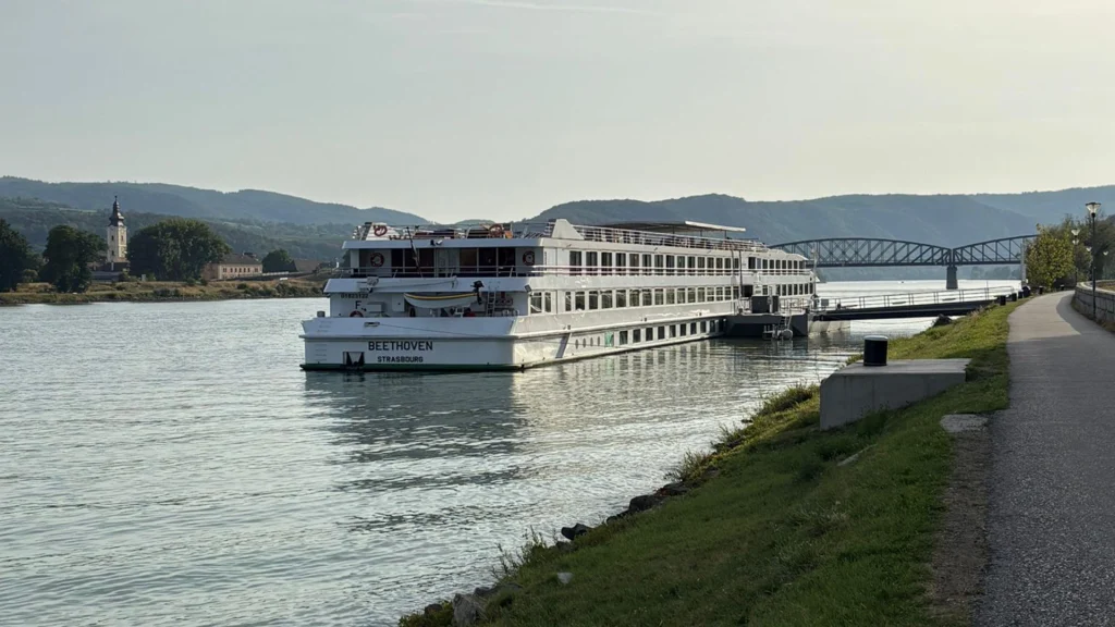 Budapest boat docked danube river cruise
