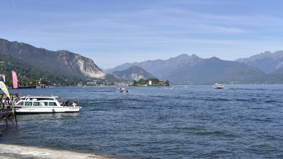 views over the lakes in lake maggiore